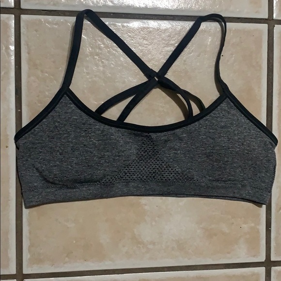 Black and Gray Sports Bra Size 36A - Picture 2 of 3